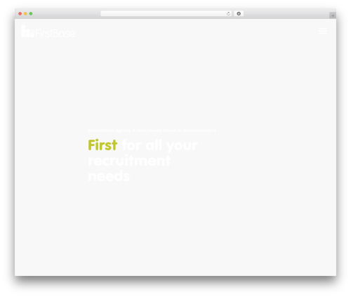 WordPress theme First Base - live - first-base.co.uk
