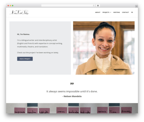 WP theme Create - naimakristelphillips.com
