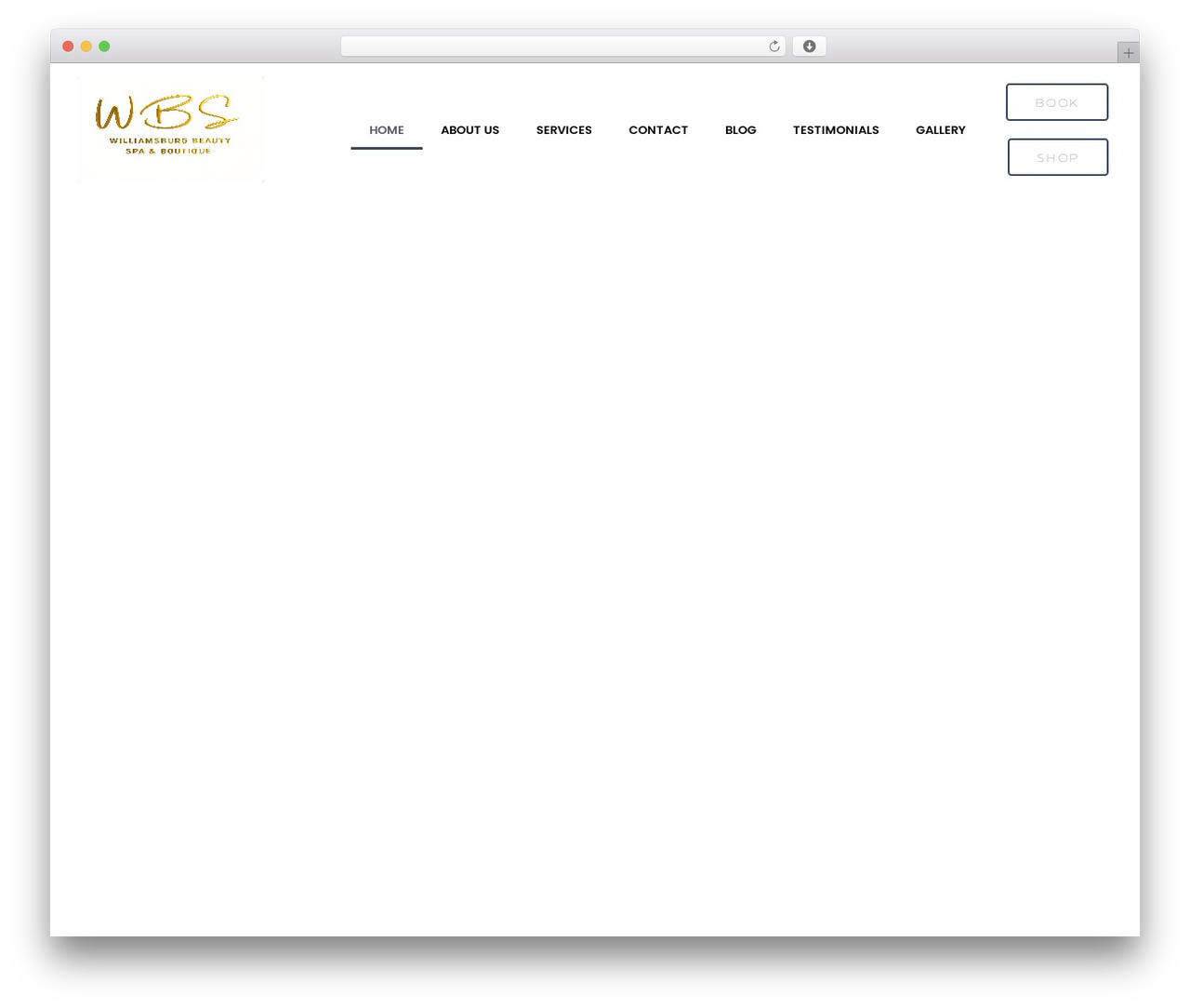 Builder Theme WordPress page theme - williamsburgbeautyspa.com