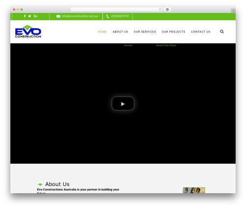 Evoconstruction Theme WordPress website theme - evoconstruction.com.au