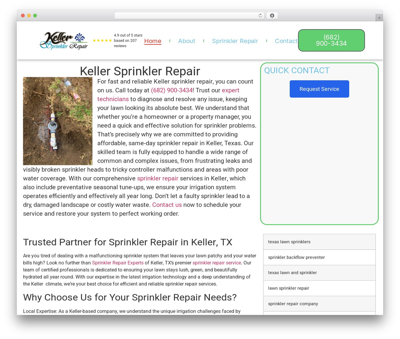 Hello Elementor theme WordPress - kellersprinklerrepair.com