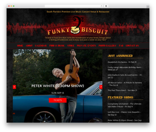HTML5 Blank best restaurant WordPress theme - funkybiscuit.com