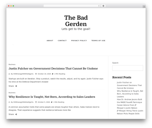 markup WordPress theme - thebadgerden.net markup WordPress theme - thebadgerden.net