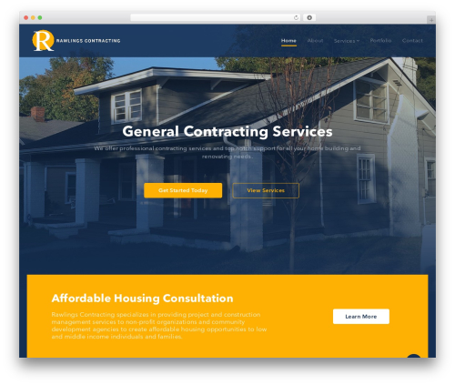 Multicon theme WordPress - rawlingscontracting.org