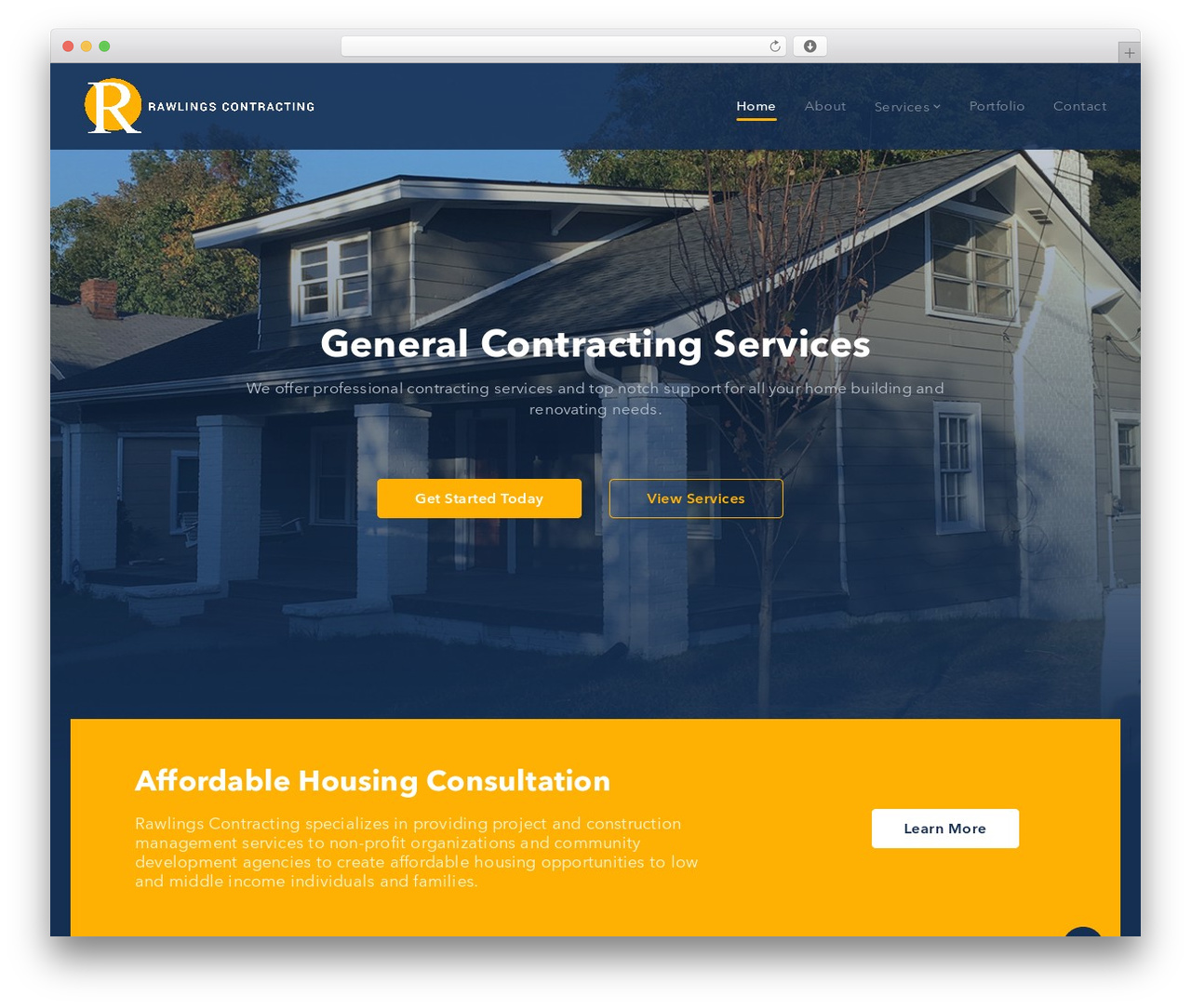 Multicon theme WordPress - rawlingscontracting.org