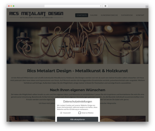 MX WordPress theme - rics-metalart-design.de