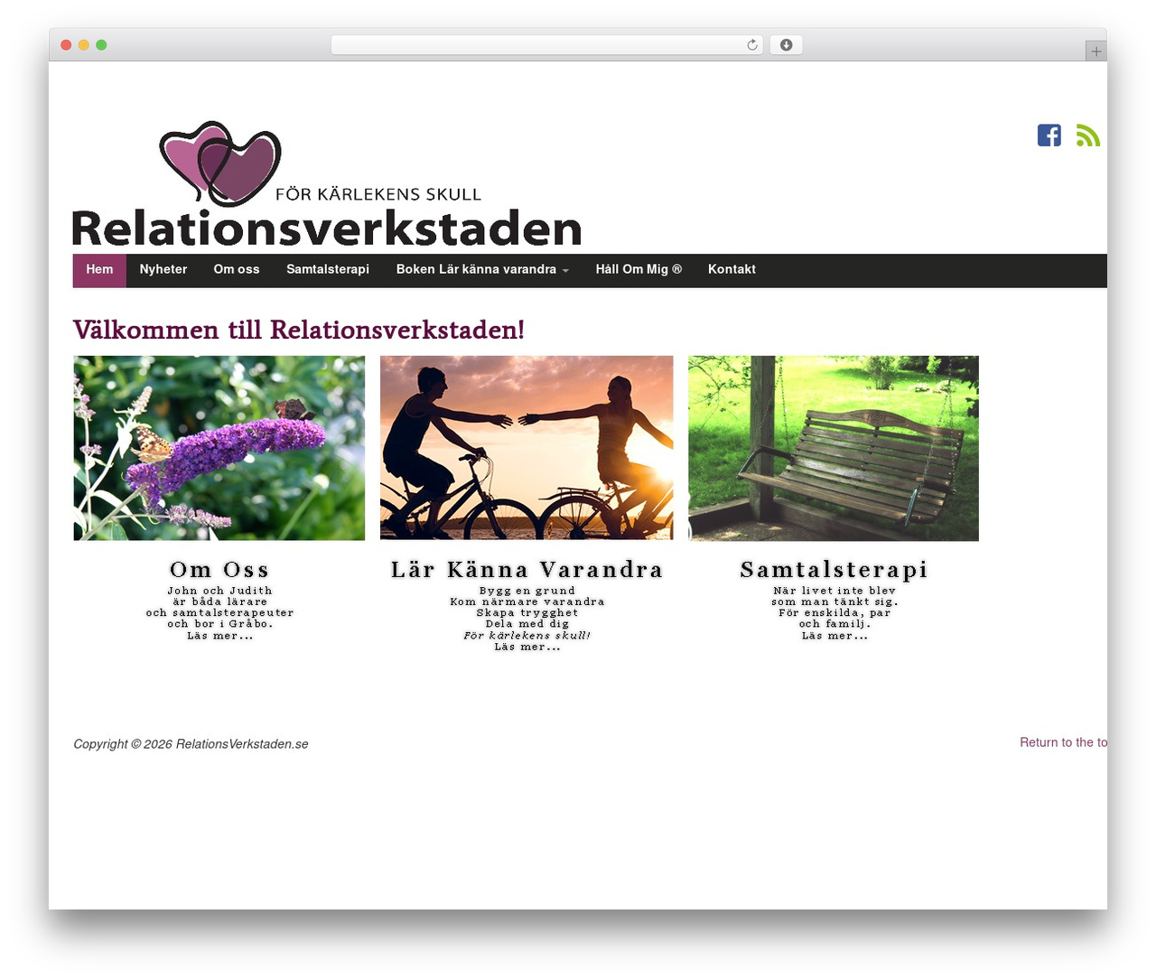 WordPress theme StrapVert - relationsverkstaden.se