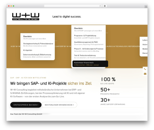 WP Floating Menu – One page navigator, sticky menu for WordPress (wp-floating-menu) free WordPress plugin - ww-cs.de
