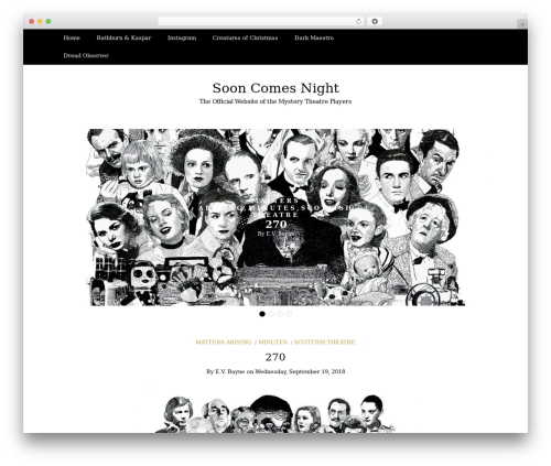 Writee free WordPress theme - sooncomesnight.com