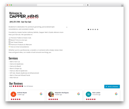 Wpchef salon booking plugin WordPress plugin - dappermensstudio.com