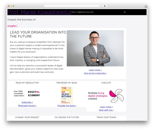 Blockbase WordPress theme free - profmarek.com