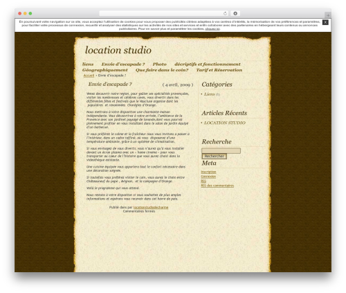 DaVinci-Code WordPress blog theme - locationstudiodecharme.unblog.fr
