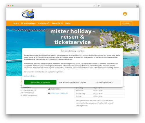 Smg customer portal WordPress plugin - mister-holiday.de
