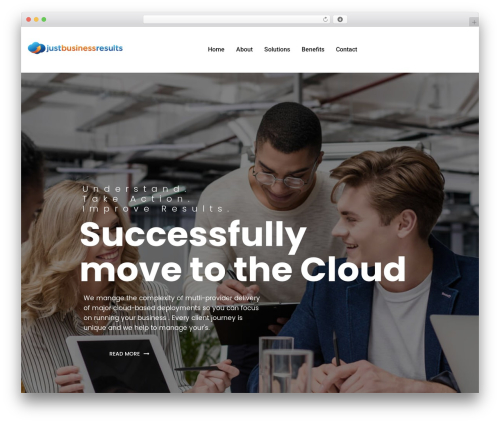 Konsultan WordPress theme - justbusinessresults.com
