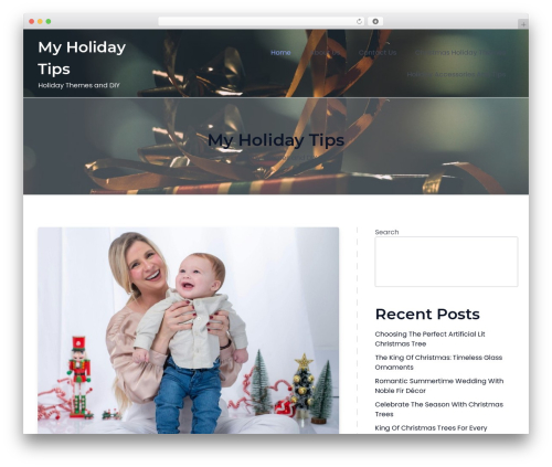 Leopard WordPress theme - myholidaytips.com