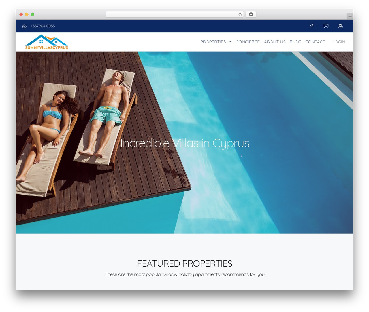 svc theme WordPress - sunnyvillascyprus.com