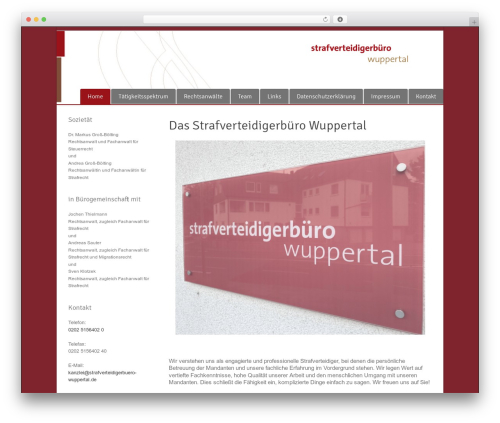 Theme WordPress MultiPurpose - strafverteidigerbuero-wuppertal.de