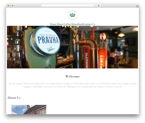 Blockbase WordPress theme free - thecrowntiddington.co.uk