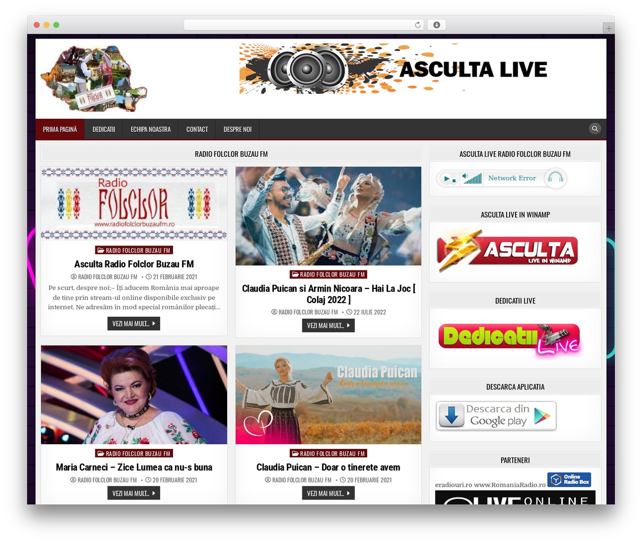 BoldWP theme WordPress - radiofolclorbuzaufm.ro