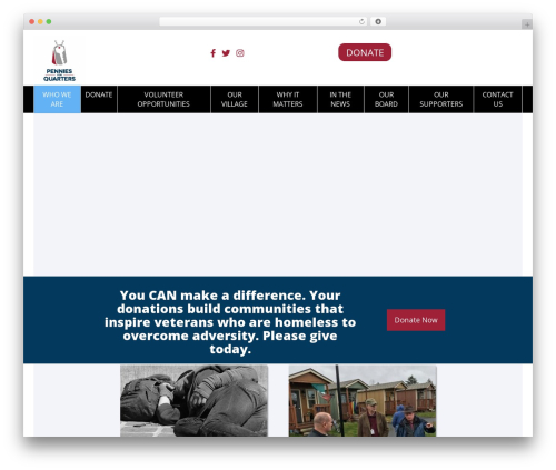 Candidate theme WordPress - penniesforquarters.org