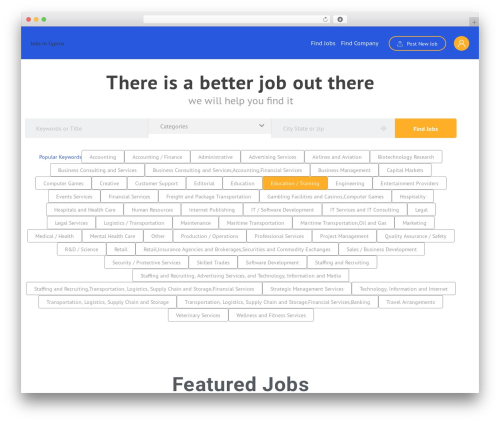 Careerfy WP theme - jobsincyprus.cy