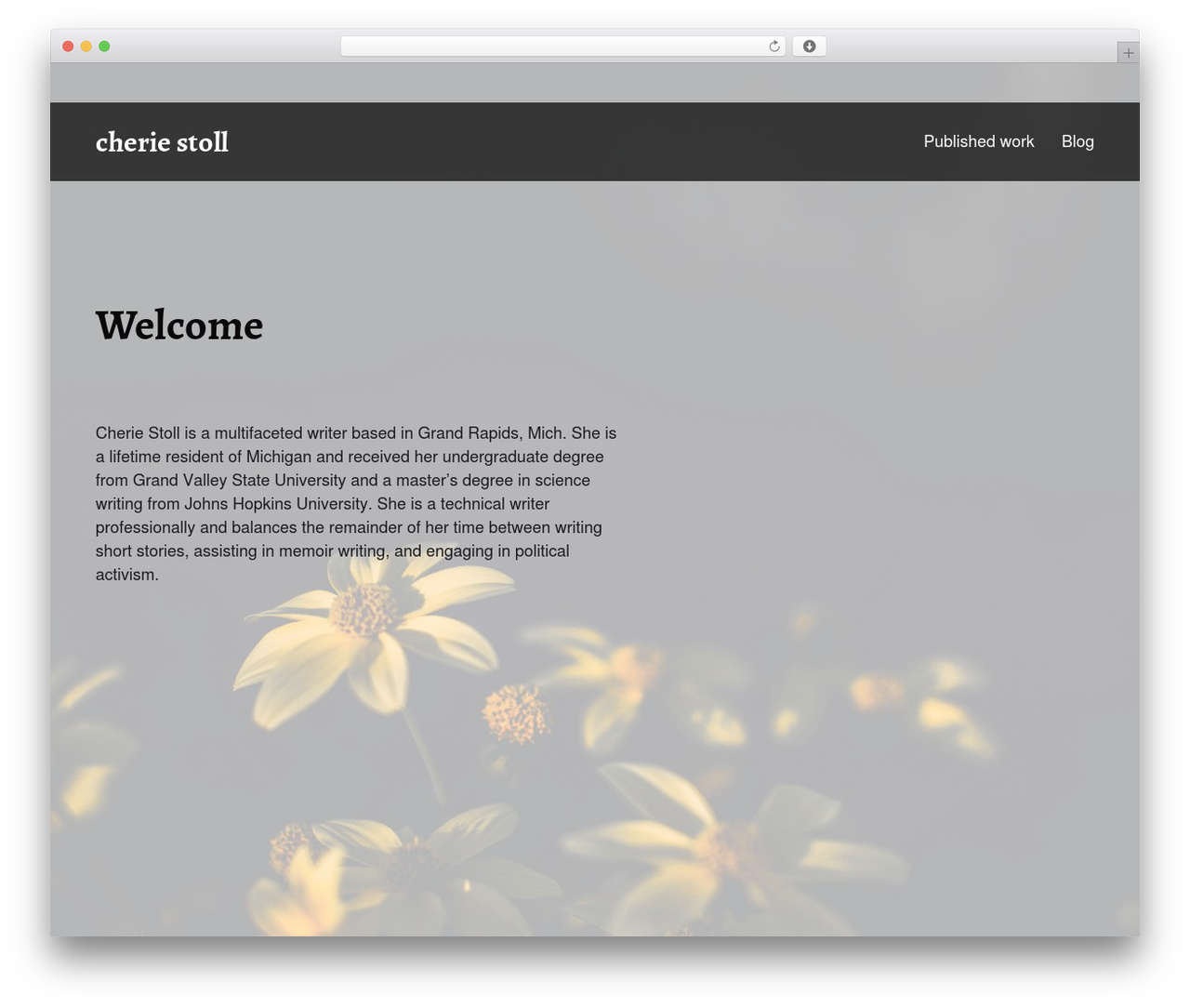 Chaplin theme WordPress - cheriestoll.com Chaplin theme WordPress - cheriestoll.com