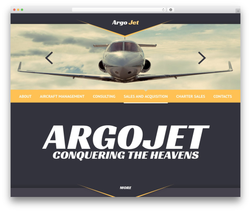 cherry WordPress theme - argojet.com