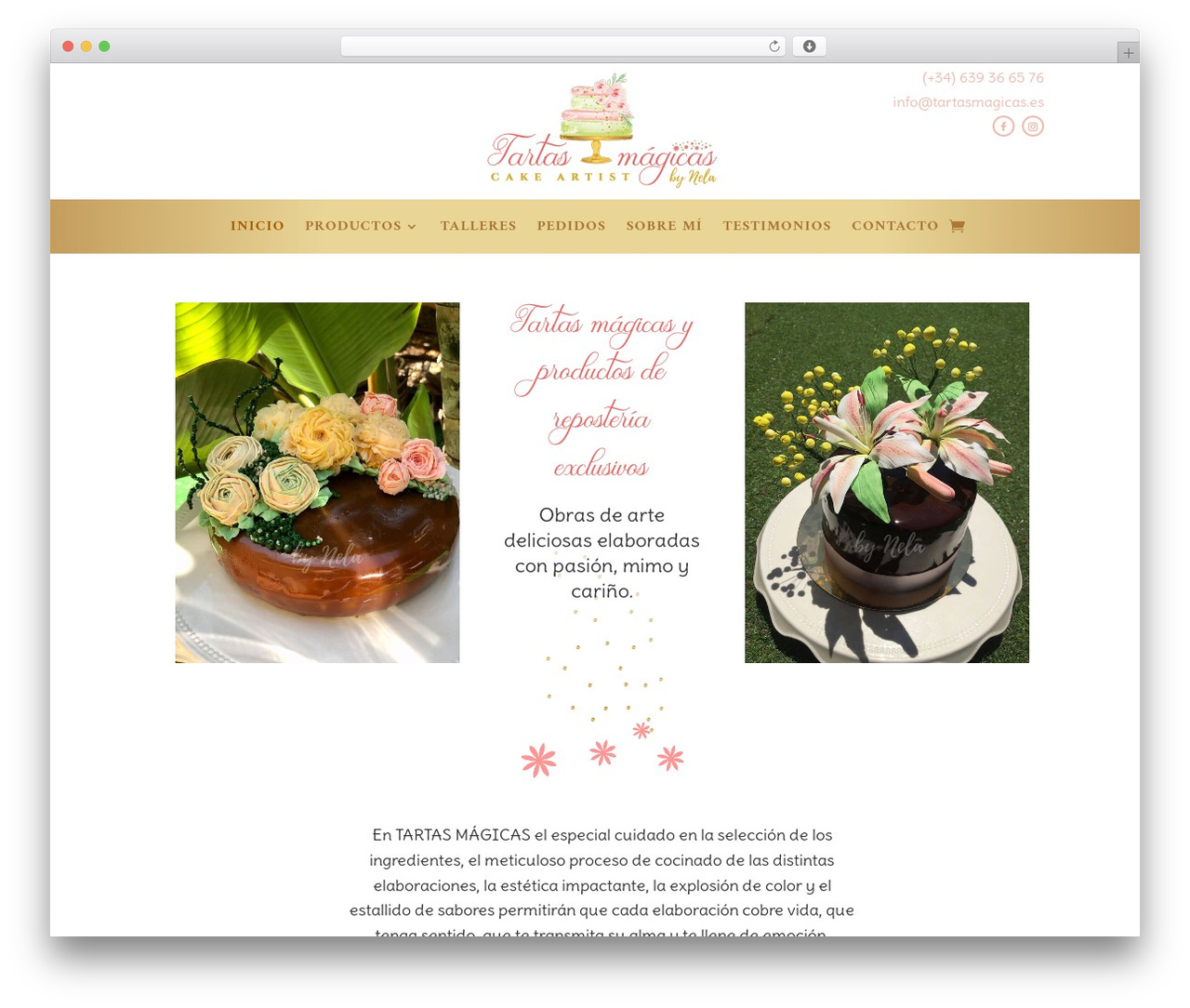 Divi theme WordPress - tartasmagicas.es