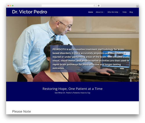 Divi WordPress theme - victorpedro.com