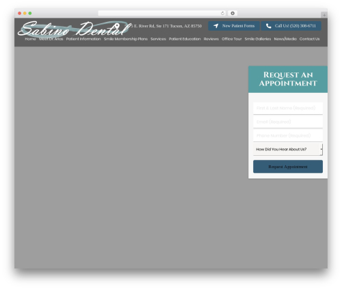 DoctorGenius Framework WP theme - sabinodental.com