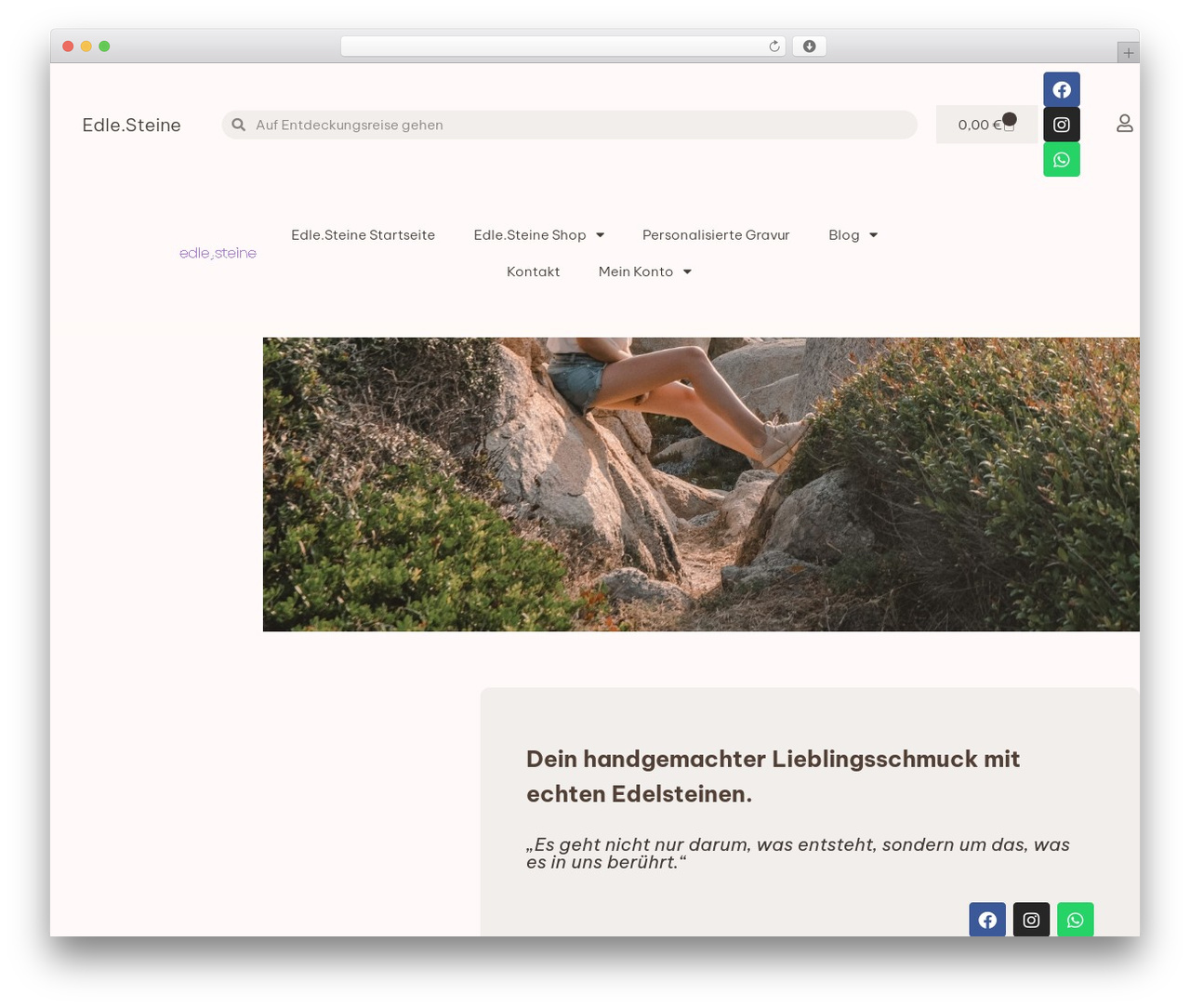 Hello Elementor WordPress theme - edle-steine.eu
