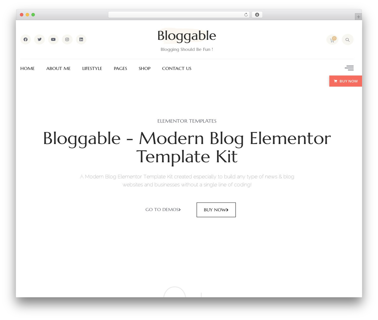 Hello Elementor WordPress theme - demo.bosathemes.com/bloggable