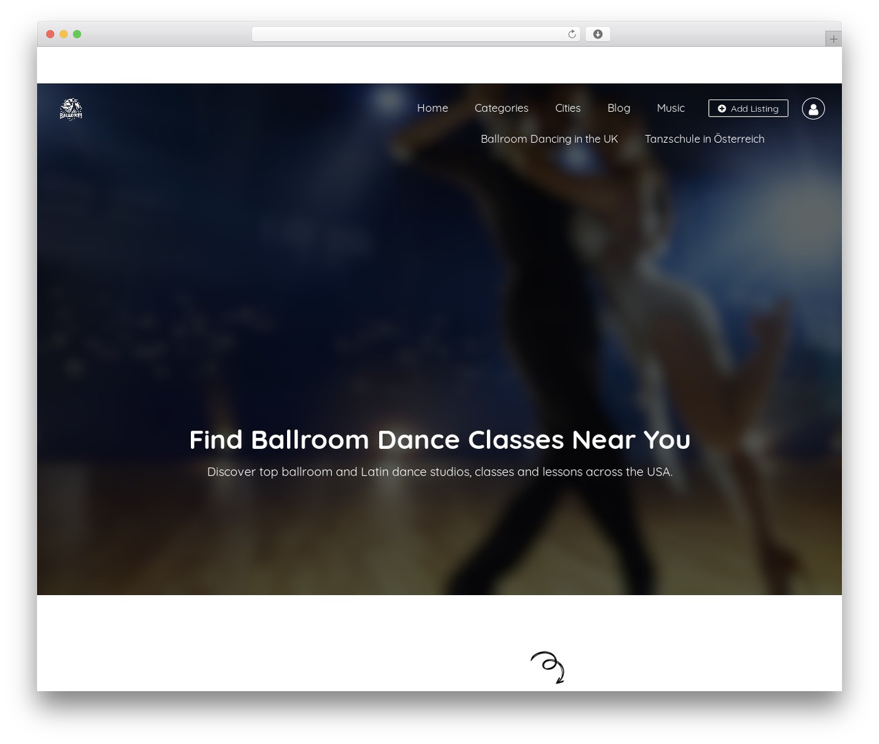 Listingpro WordPress theme - ballroomdances.org