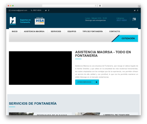 logiscargo WordPress theme - fontaneriasencostarica.com