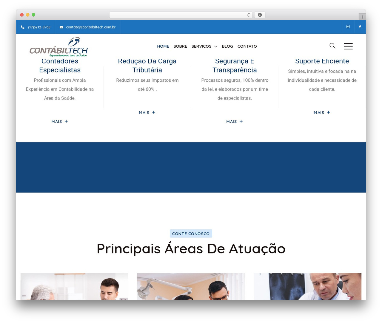 medicate WordPress theme - contabilidademedica.com