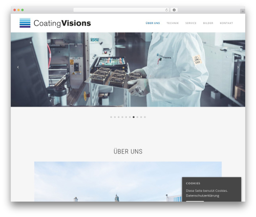 Theme WordPress Bridge - coatingvisions.de