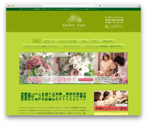 White Studio WordPress theme - atelierjune.com