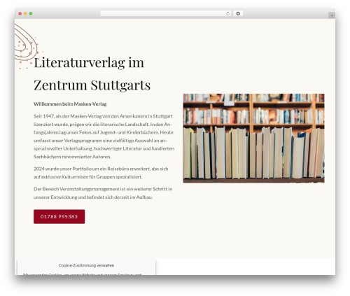WordPress theme Constructor - masken-verlag.de
