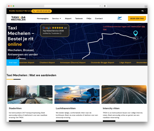 Chauffeur booking system WordPress plugin - taximechelen24.be