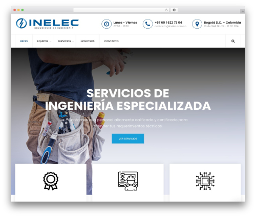 WordPress theme Trankad - inelec.com.co