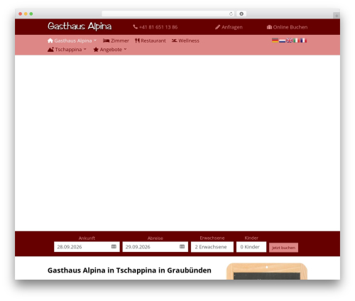 Beds24 Online Booking (beds24-online-booking) free WordPress plugin - gasthaus-alpina.ch