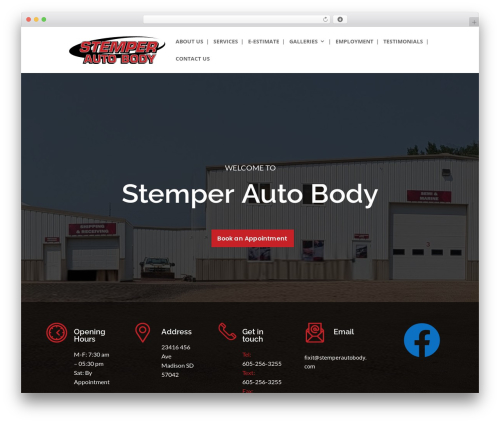 Divi WordPress theme - stemperautobody.com