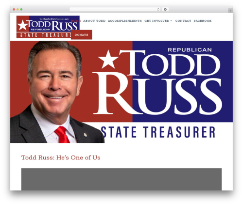 Divi WordPress theme - toddrussforstatetreasurer.com