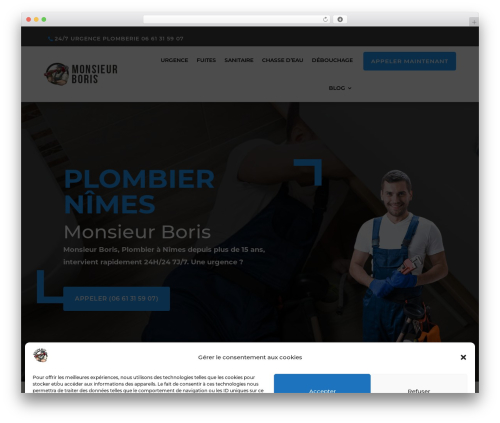 Divi WordPress website theme - plombierboris.fr