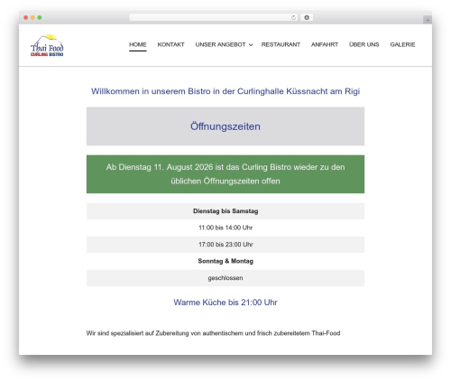 Occasio pro WordPress plugin - curlingbistro.ch