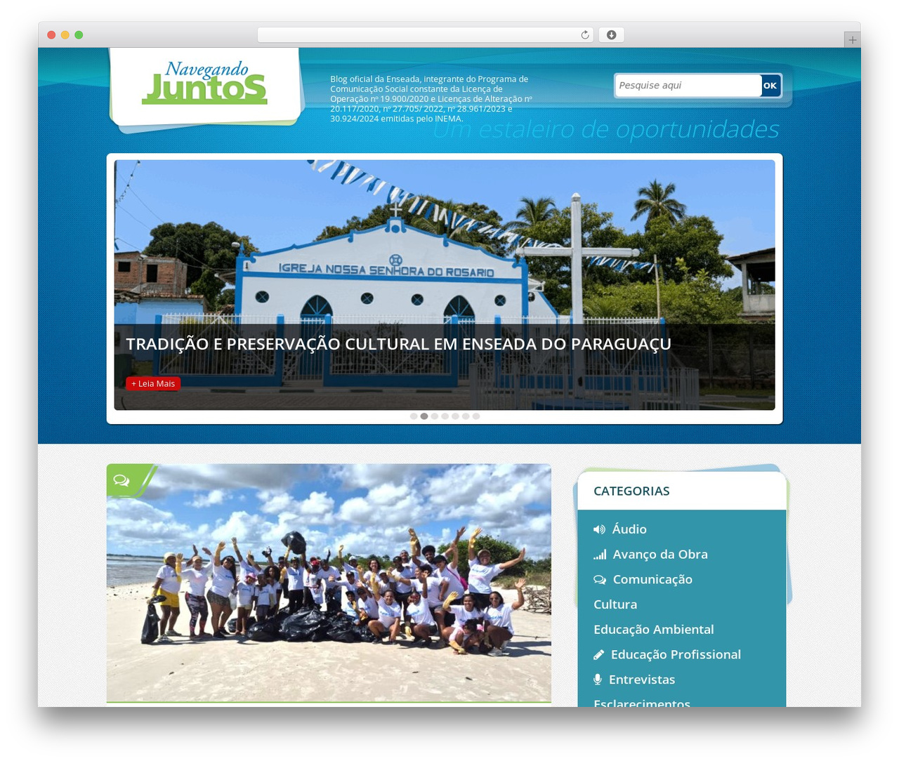 Theme WordPress EEP - navegandojuntos.com.br