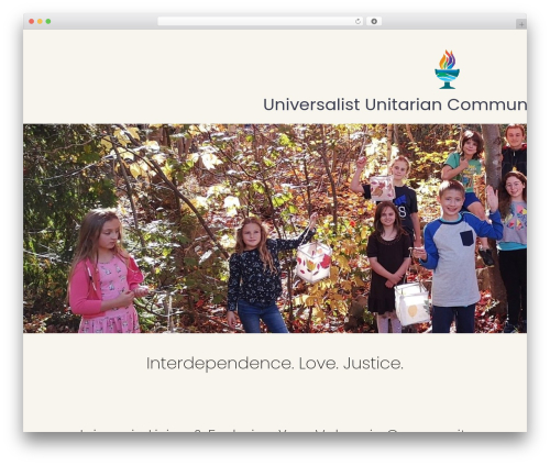 UUCH WordPress website theme - uuch.ca
