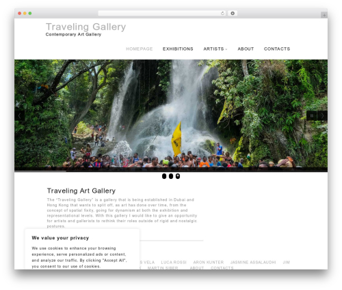 artgallery WordPress theme design - travelinggallery.cloud