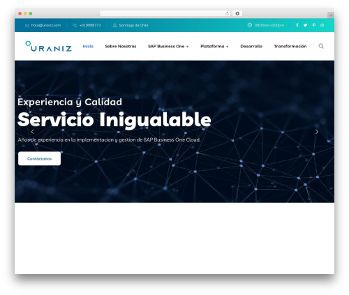 Braintech WordPress theme design - uraniz.com