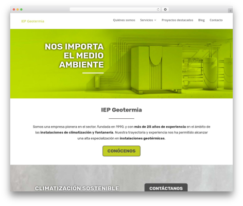 Divi theme WordPress - geotermiasolar.net